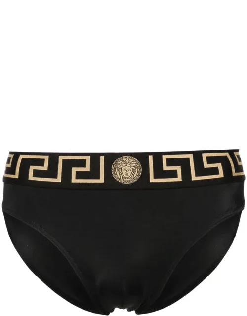 Swim Briefs With Gold-tone Motif