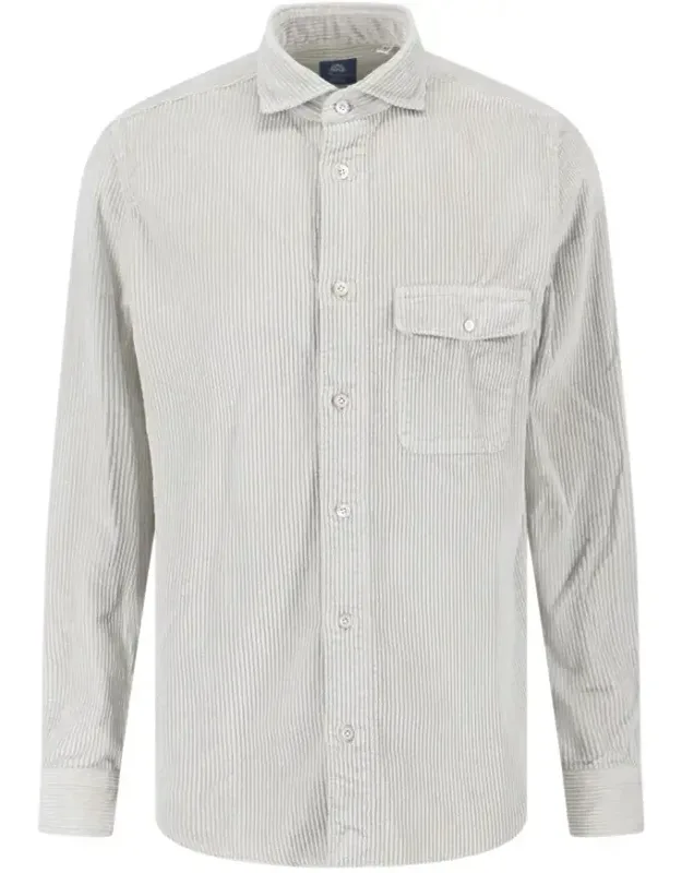 Minimalist Shirt With Button-down Front And Long Sleeves