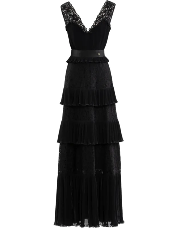 Pleated Lace Dress