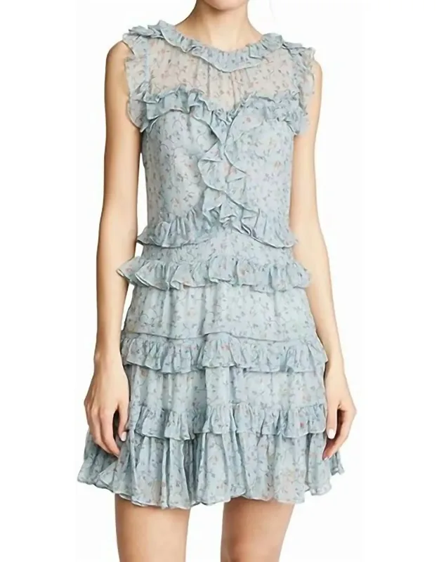 Ruffle Sleeve Mini Dress