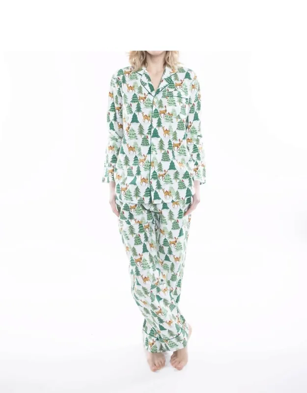 Deer Jamas Long Sleeve Pajama Set