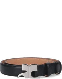 Belt - Smooth Leather With Polished Metal Buckle