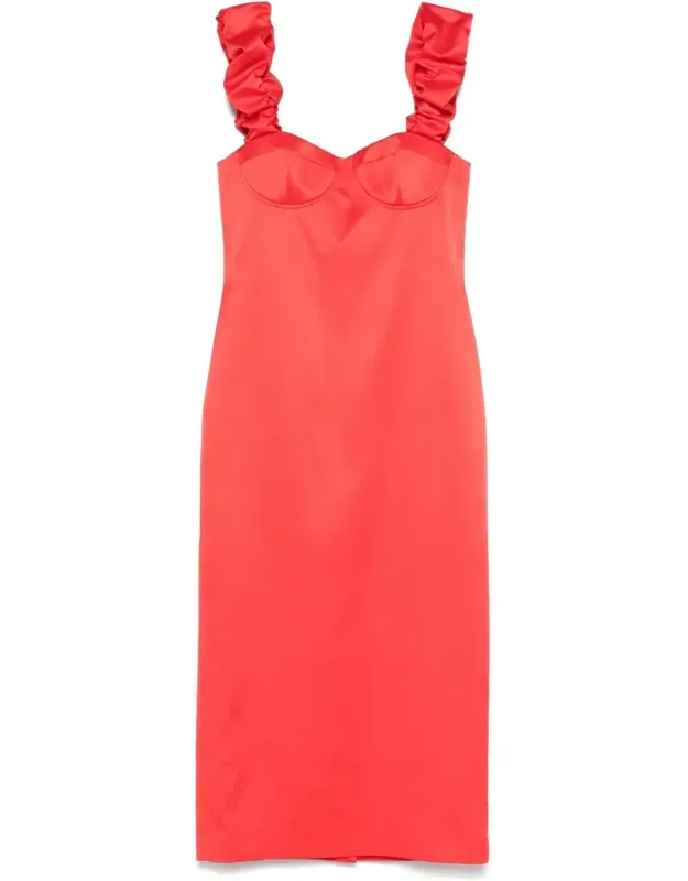 Fitted Bodice Dress With Flared Skirt