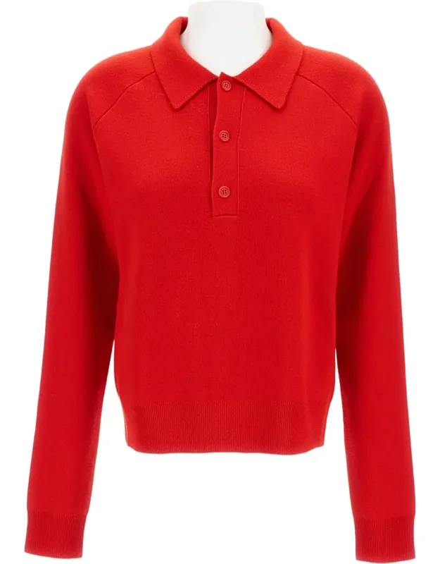 Classic Merino Wool Polo Sweater