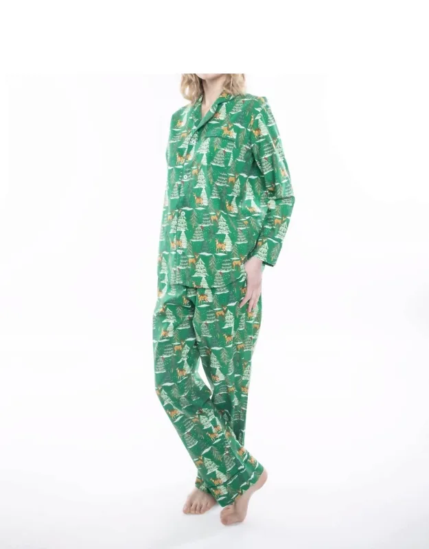 Deer Jamas Long Sleeve Pajama Set