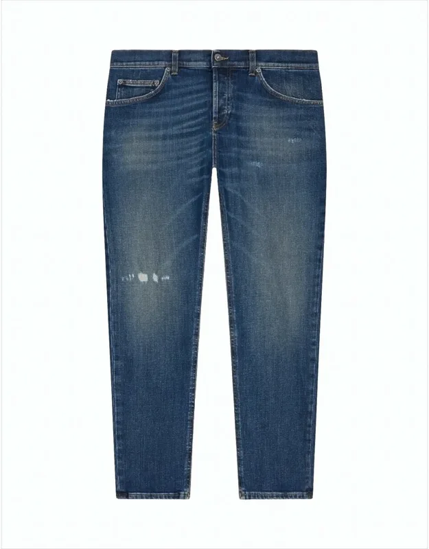 Straight-leg Denim Jeans