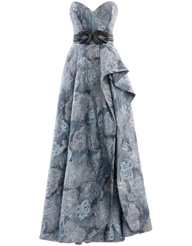 Brocade Long Dress