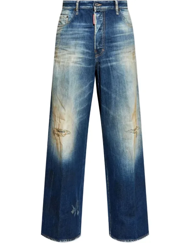Distressed Denim Jeans