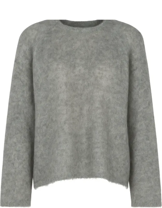 Mohair-blend Knit Sweater