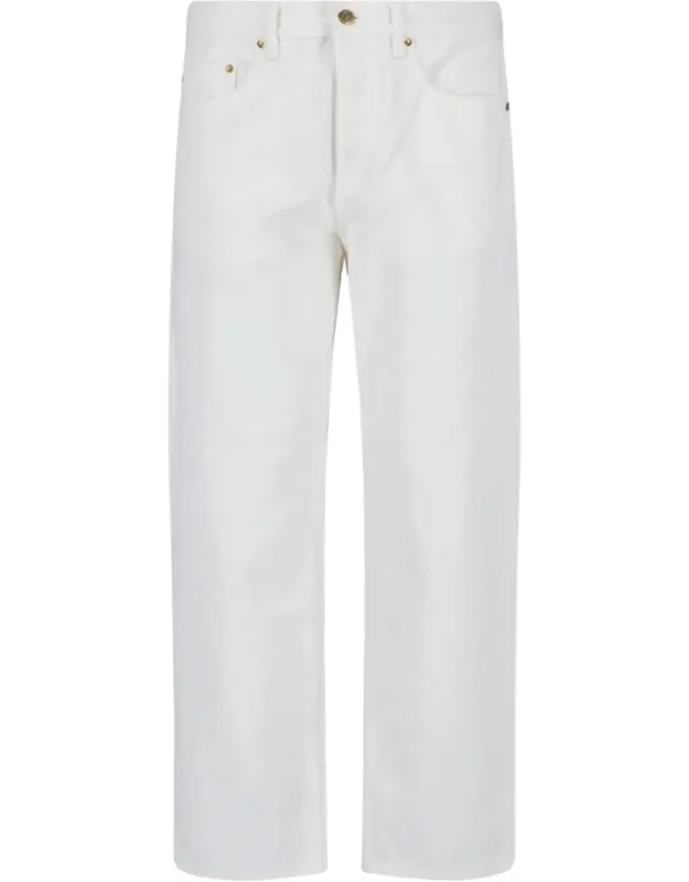 Straight-leg Jeans With Five-pocket Design