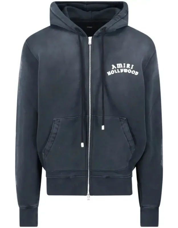 Vintage-style Zip-up Hoodie