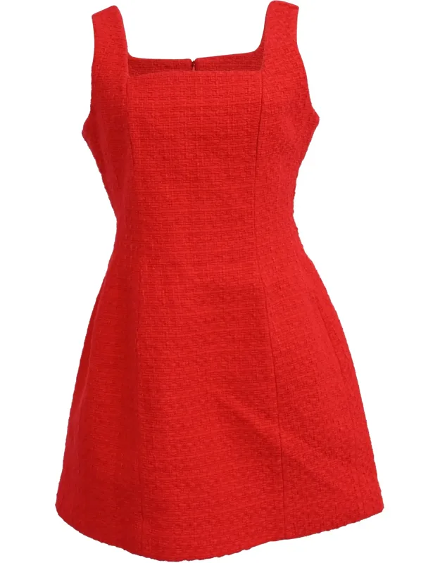 Tweed Sleeveless Mini Dress