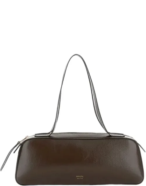 Simona Shoulder Bag With Textured Calfskin Leather And Custom-molded Zipper