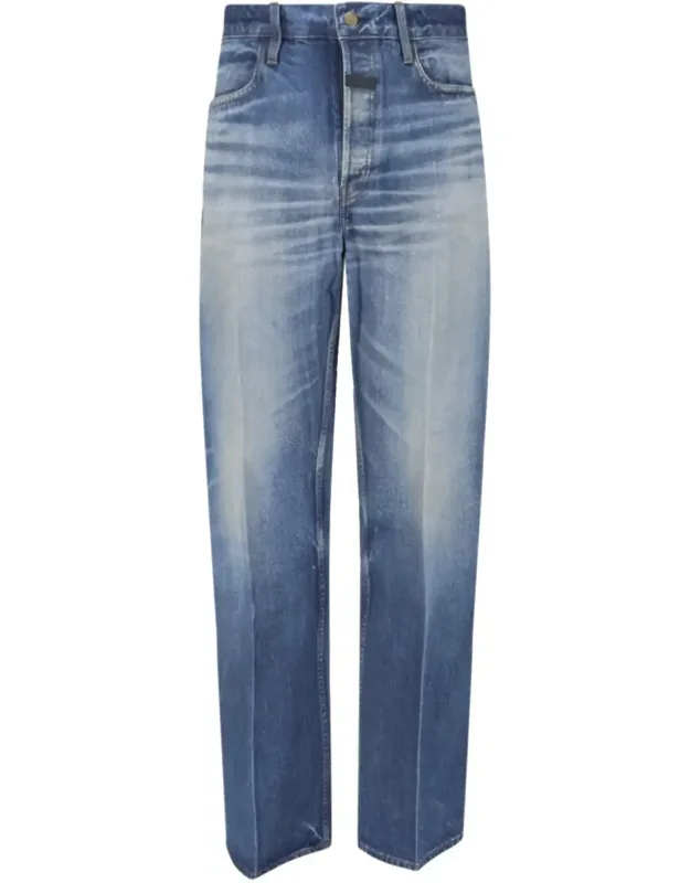 Straight Logo Jeans