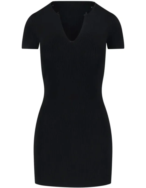 Ribbed Mini Dress