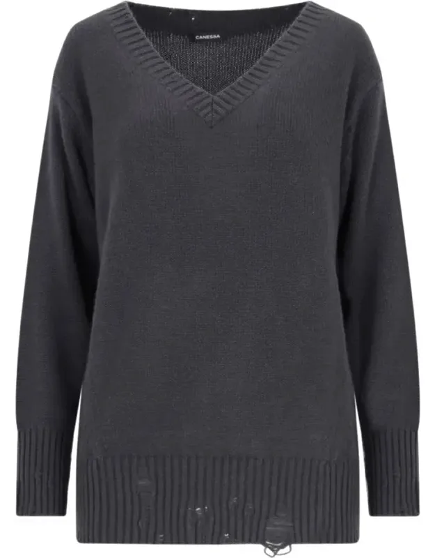 Destroyed Details Sweater