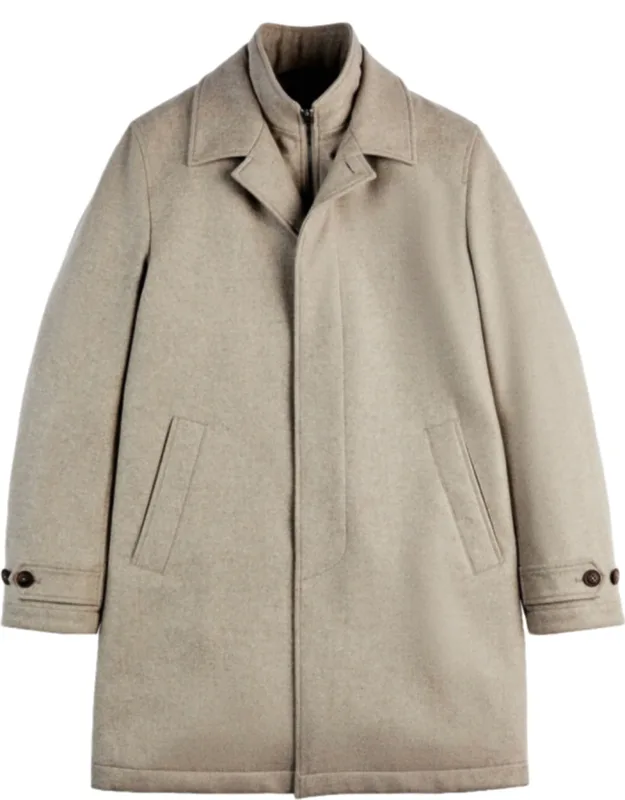 Double-breasted Virgin Wool Coat