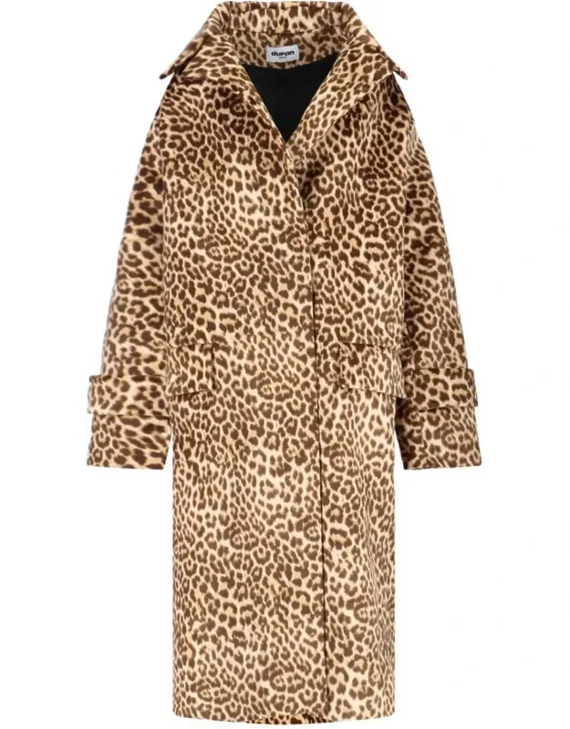 Leopard Print Long Coat