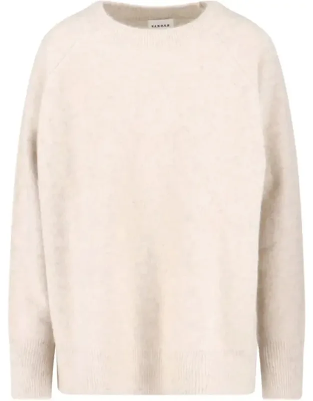 Relaxed-fit Knit Sweater With Ribbed Details