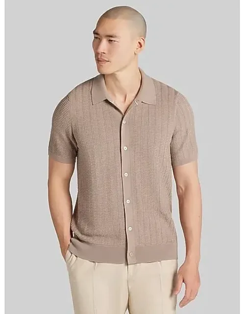 Textured Short Sleeve Sweater