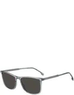 Transparent Sunglasses With Temple Logo