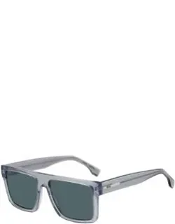 Transparent Sunglasses With Logo Plaque