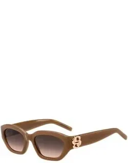Tan-acetate Sunglasses With Double B Monogram