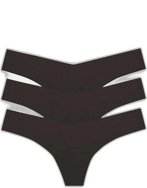 Classic Low-rise Microfiber Thongs, Pack Of