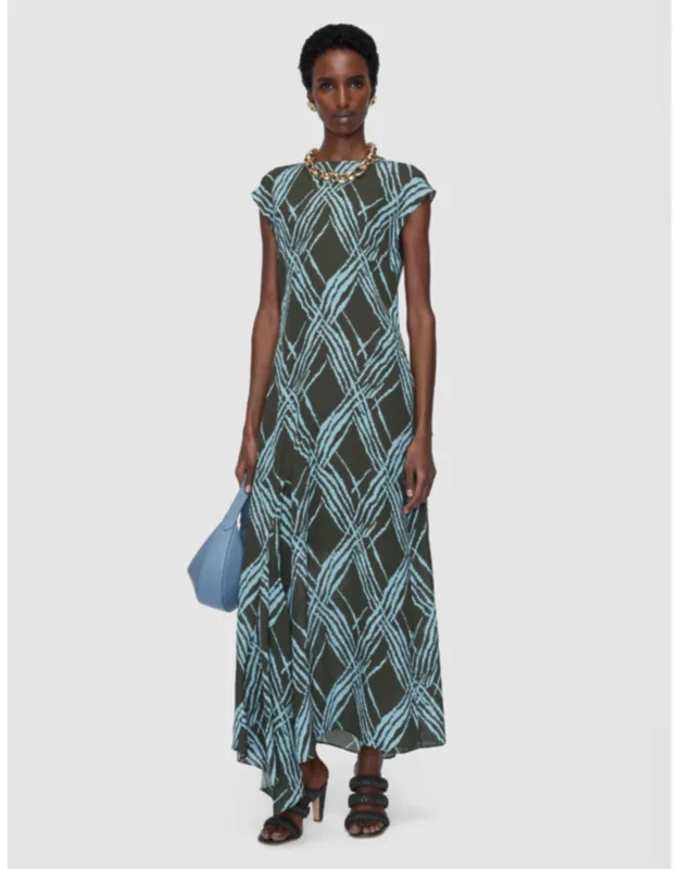 Lauri Open Weave Silk Dress