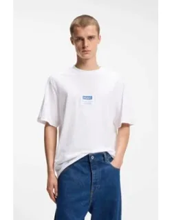 Cotton-jersey T-shirt With Workwear-inspired Logo Label