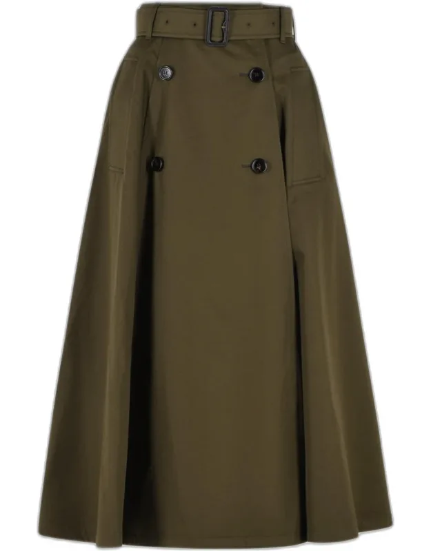 Midi Trench Skirt