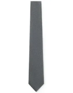 Jacquard-pattern Tie In Silk
