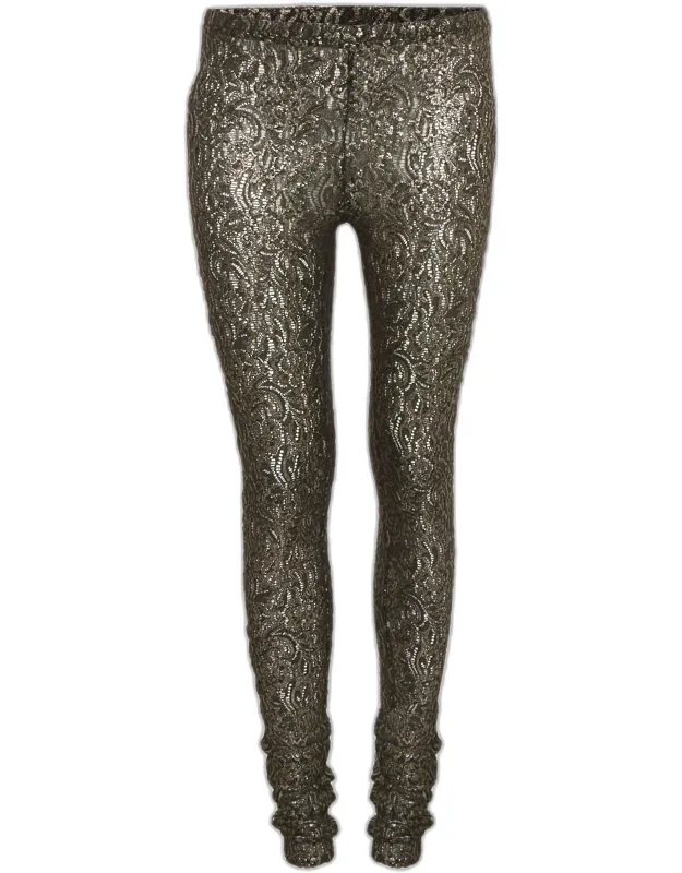 Lace Straight Pants