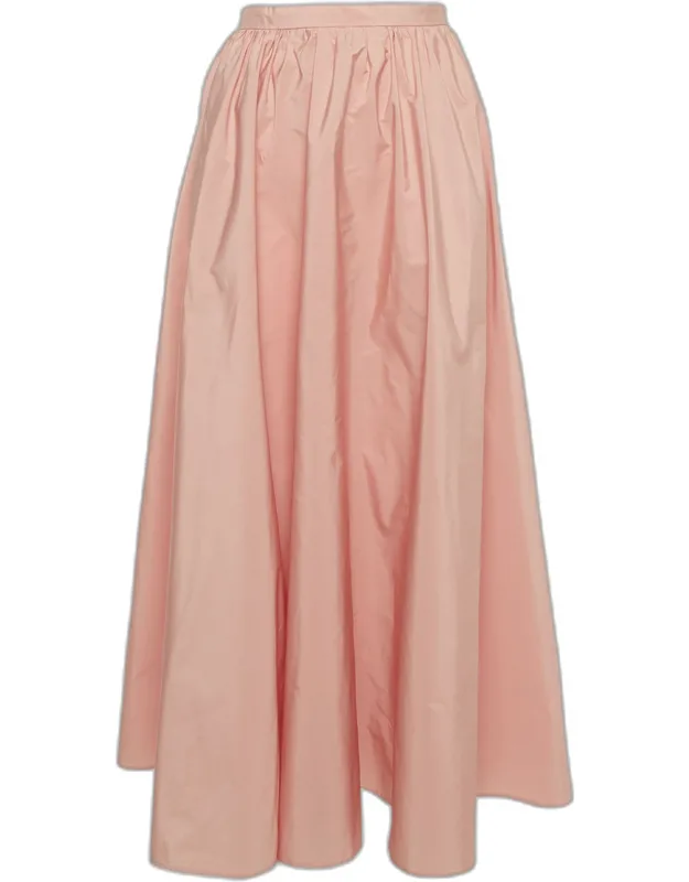 Crepe Gathered Maxi Skirt
