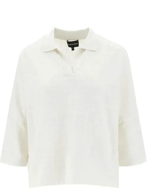 Jacquard Knit Polo Shirt
