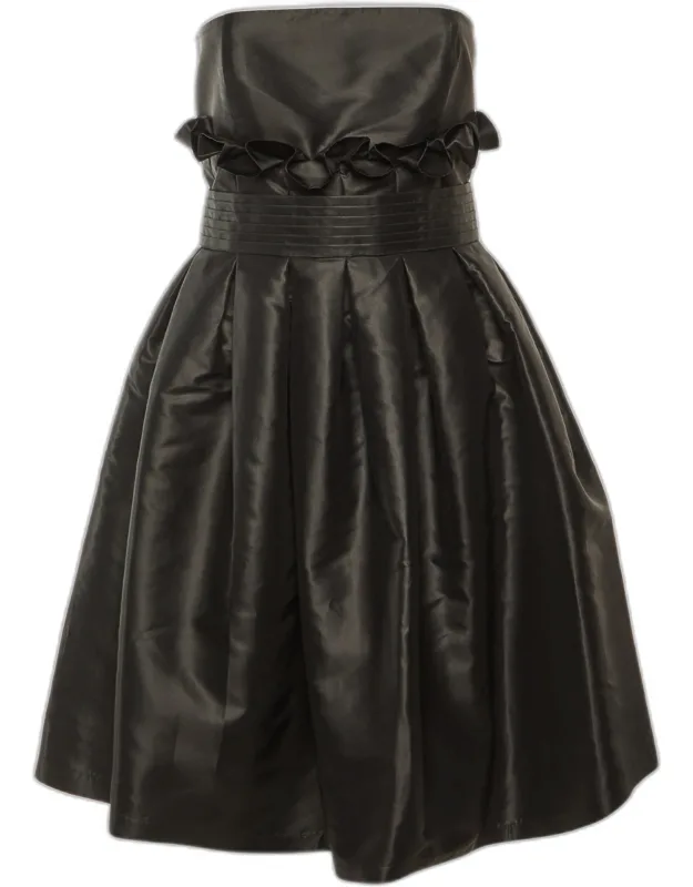Pleated Strapless Dress