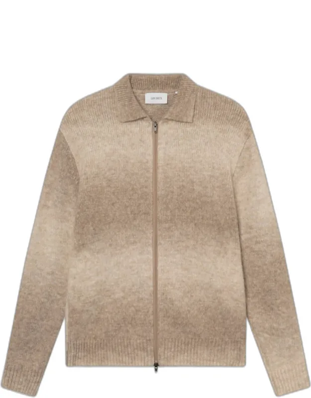 Gannon Gradient Zip Cardigan
