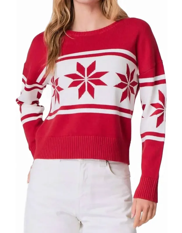 Snowflake Crewneck Sweater