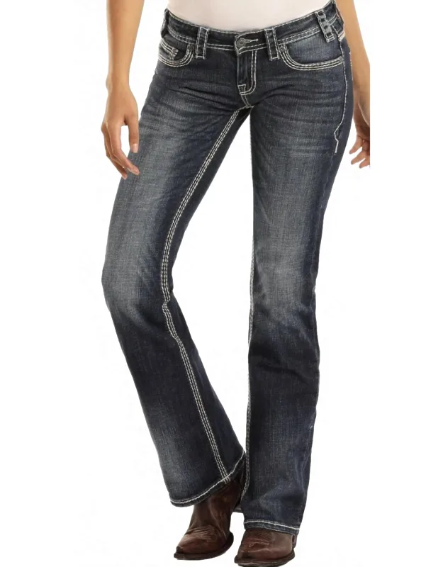 Midrise Bootcut Riding Jeans