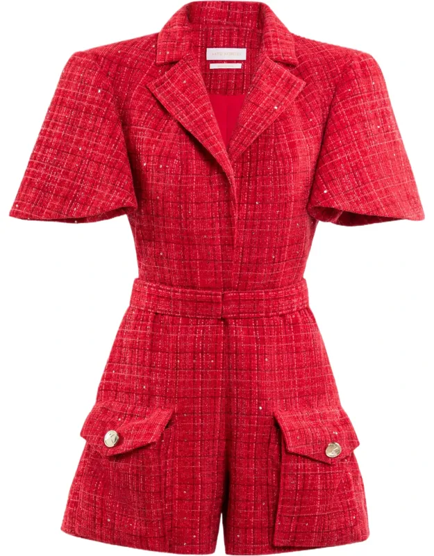 Tweed Short Jumpsuit
