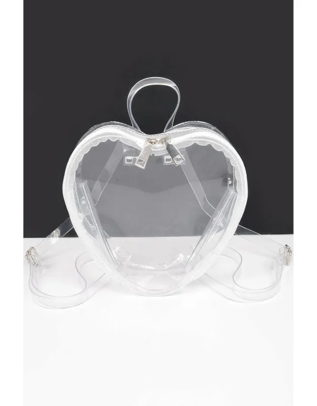 Heart Shape Clear Backpack