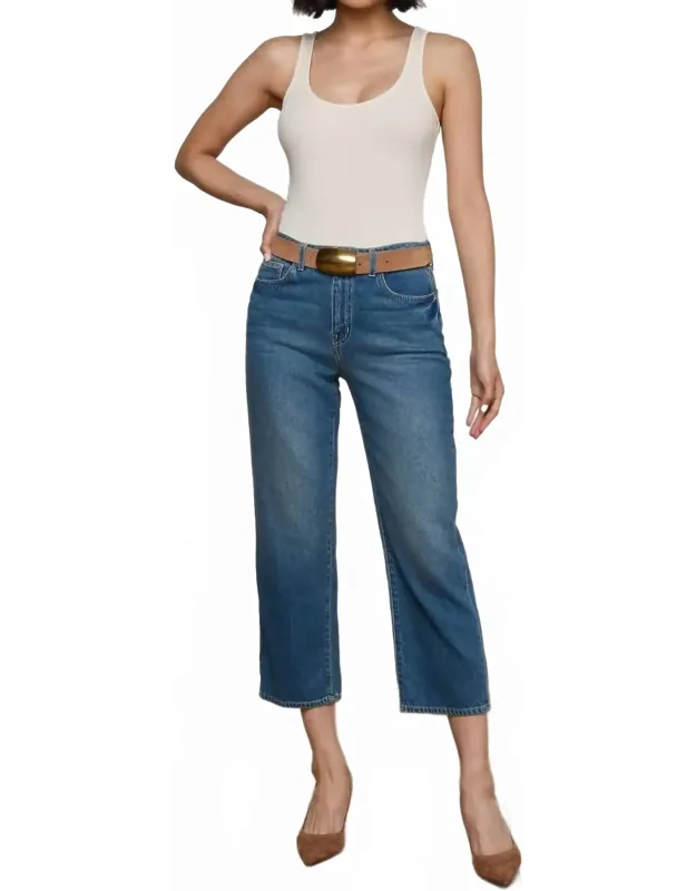 Cropped Stovepipe Jeans