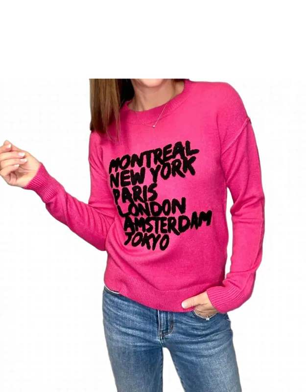 Traveling The World Sweater