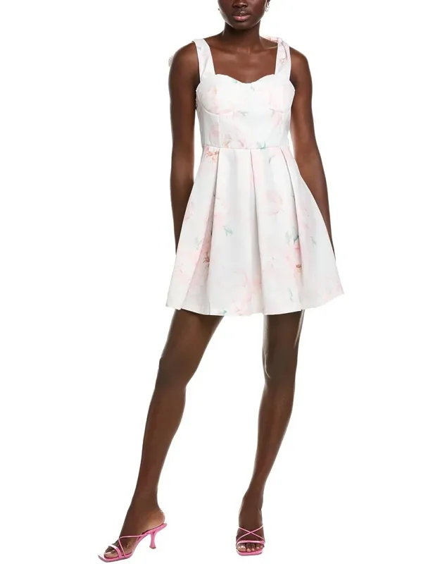 Tie Shoulder Mini Dress