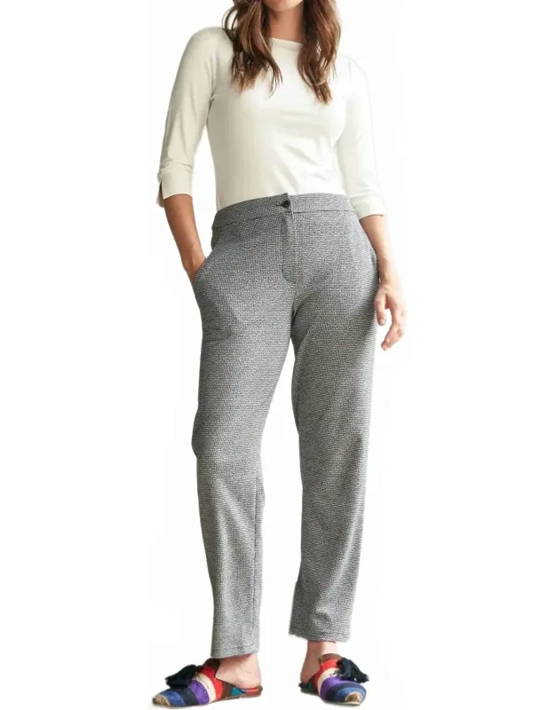 Houndstooth Jersey Pants