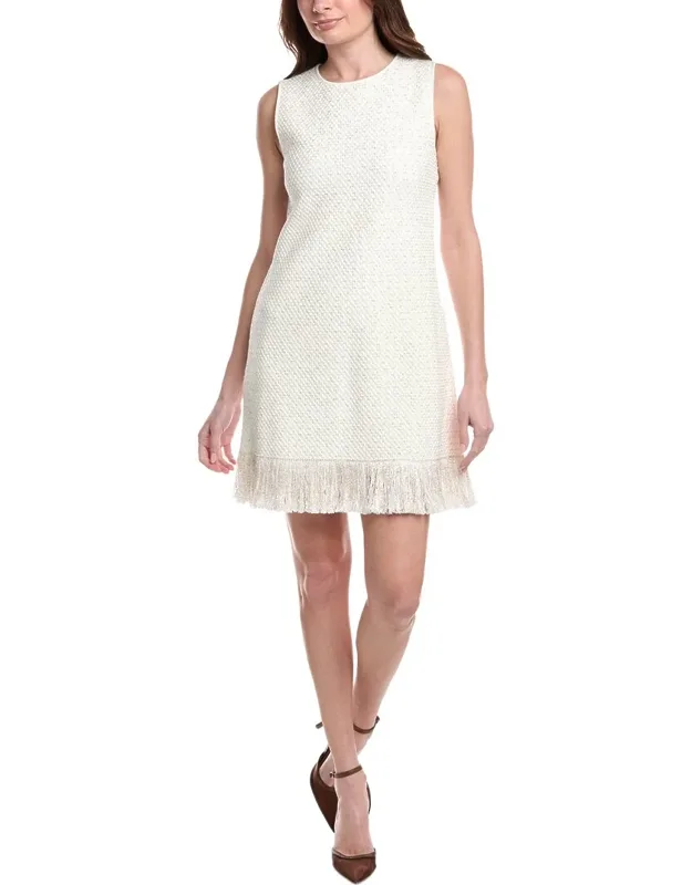 Sequin Tweed A-line Dress