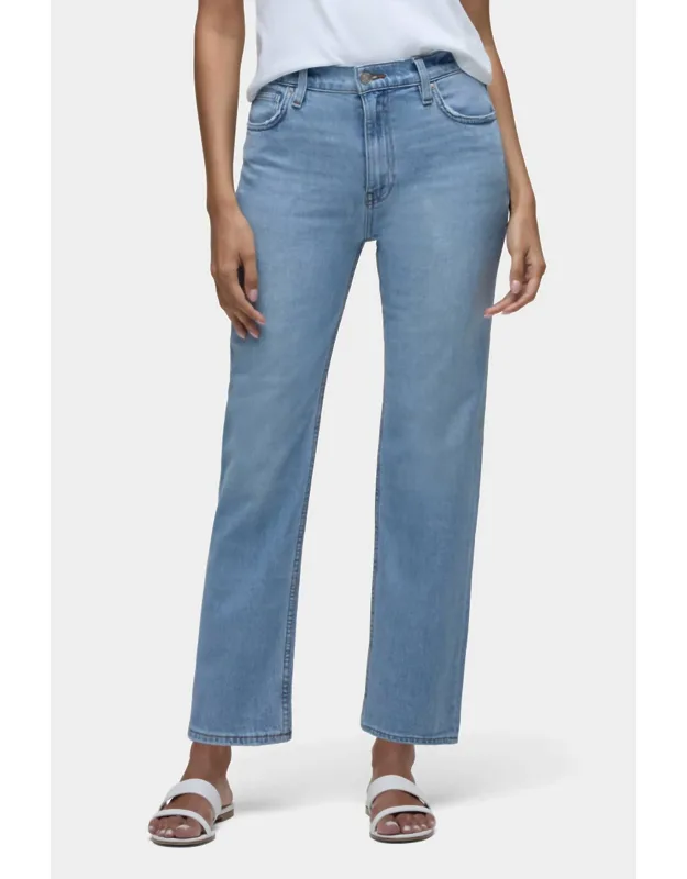 Remi High Rise Straight Ankle Jeans
