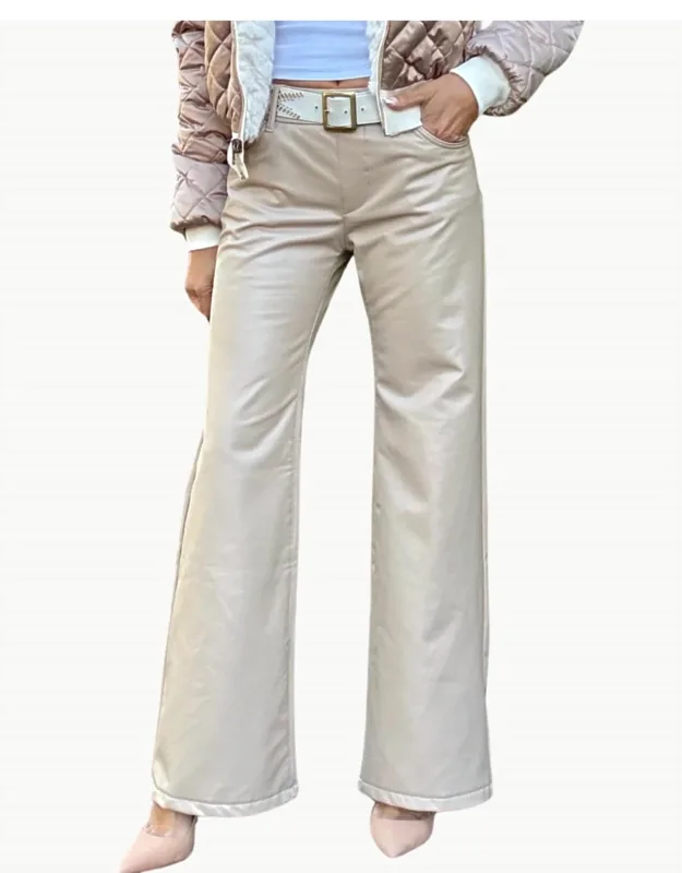 Vegan Leather Pants