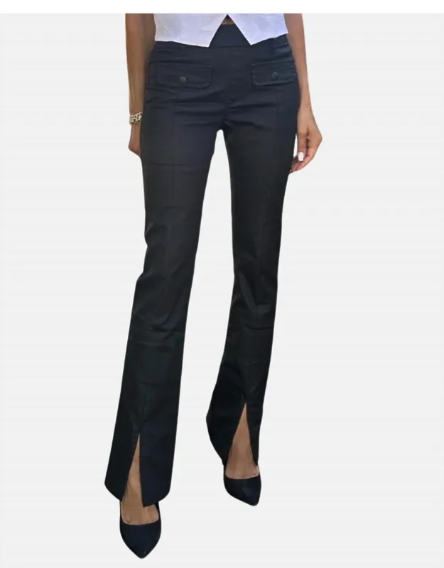 Slit Pull-on Pants