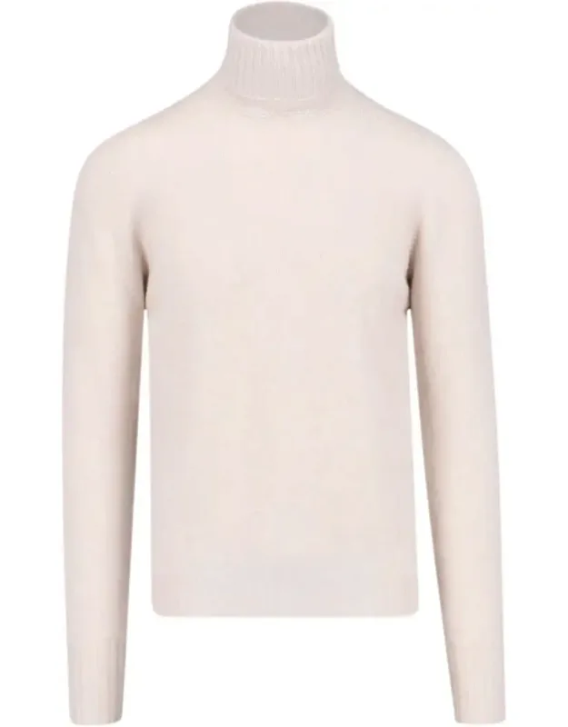 Ribbed Cashmere Turtleneck Sweater
